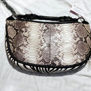 Beverly Feldman NWT Snakeskin bag